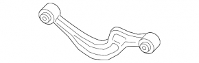 Upper rear left control arm for a 19-26 Porsche Cayenne