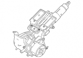 Steering column Ford Fiesta 11-19 without ignition switch, without adjustment springs