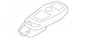 Lincoln MKC 15-16 smart key 5 buttons type-2