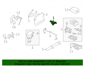 Rear accelerometer for Land Rover Range Rover Velar 18-26