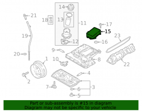 Oil cooler for the Audi A6 C8 19-25 3.0T MHEV engine