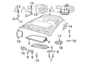 Jeep Patriot 11-14 Headliner w/o Sunroof Gray
