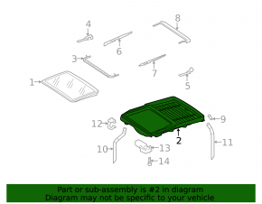 Mercedes W221 sunroof assembly