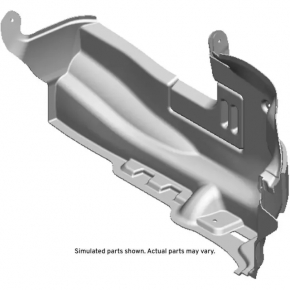 Right arch trim for a 1920 Chevrolet Camaro convertible