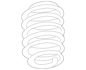 Rear left spring Chevrolet Equinox 18- LYX FWD