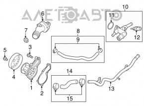 Thermostat housing Hyundai Kona 18-21 2.0