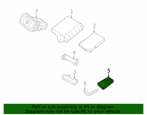 Smart Volvo S60 11-18 5-button key
