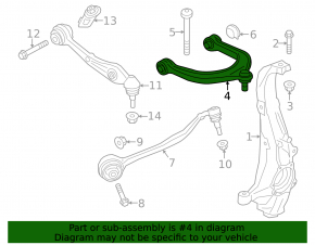 Lower control arm, front left, rear, BMW iX 21-25
