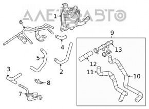 Gearbox Cooler Tubes Toyota Highlander 20-22 3.5
