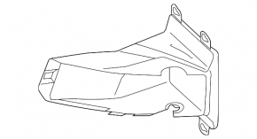 Additional radiator air duct left Audi A6 C7 12-15 3.0T