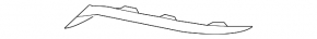 Left front bumper molding for BMW 3 GT F34 14-19 Without m package, without trim lines, covers & mounting