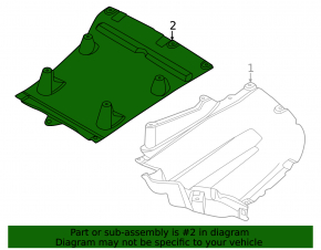 Rear bumper center guard for BMW 7 G70 23-25 i7