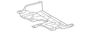 Bottom protection left Lexus RX350L RX450hL 18-22 long, front part