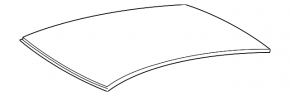 Metal roof for a Toyota Camry V55 2015-2017, no sunroof, sawed off, corrosion