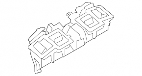 The stove body is bare upper BMW 5 F10 10-16 4 zone cl