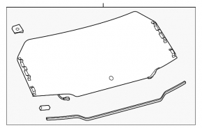 Rear glass of the trunk door Toyota Rav4 19-