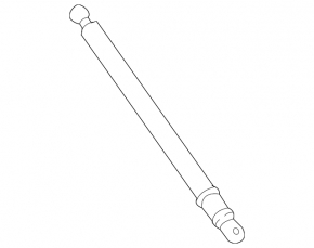 Trunk door shock absorber right Lexus RX350 RX450h 10-15 without electric drive
