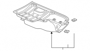 Rear underbody protection Honda Insight 19-22