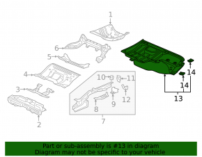 Rear underbody protection Honda Insight 19-22
