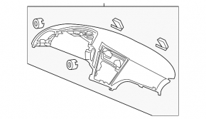 Honda CRZ 11-16 front dashboard without airbag