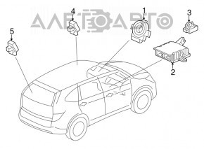Airbag sensor door left Honda CRV 17-22