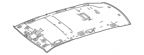 Mercedes GLC 16-22 roof lining for panoramic, black