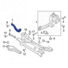 Upper rear right control arm Ford C-max MK2 13-18