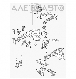 Front quarter right Mazda3 03-08 silver