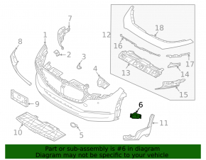 Front bumper bracket left Mazda CX-30 20-