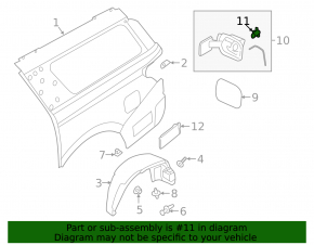 Fuel filler door lock Ford Escape MK4 20-