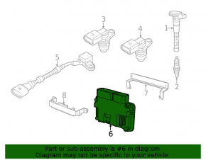ECU engine computer VW Jetta 11-11 USA