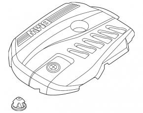 BMW X5 G05 24-26 3.0T Engine Cover