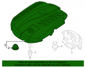 BMW X5 G05 24-26 3.0T Engine Cover