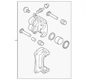 Caliper assembly front right Subaru Impreza 17-23 GK