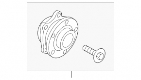Front left hub Volvo XC90 16-20 FWD