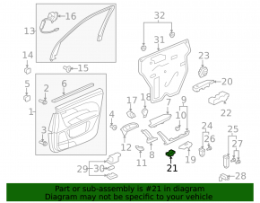 Front Right Window Regulator for Acura MDX 07-13