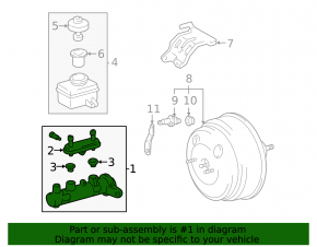 Lexus RX300 98-00 Master Brake Cylinder with Reservoir