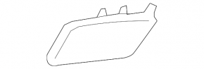 Front bumper headlight washer plug left Audi A6 C7 16-18 rest