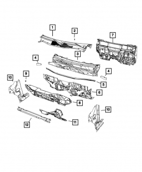 Jeep Patriot 11-17 Windscreen Wiper Seal