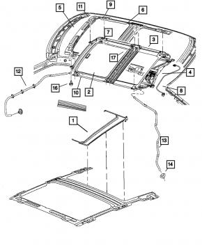 Dodge Challenger Sunroof Motor 09-