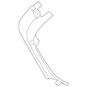 Left trunk lid trim for BMW X2 F39 18-23 black