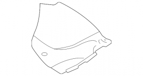 Left underhood trim BMW 5 G30 17-23