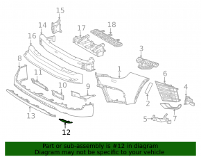 Right front bumper tow hook cap for Lexus LX 22-26
