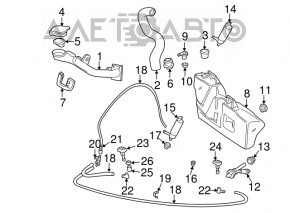 Mini Cooper R56 R58 07-15 washer fluid reservoir level sensor