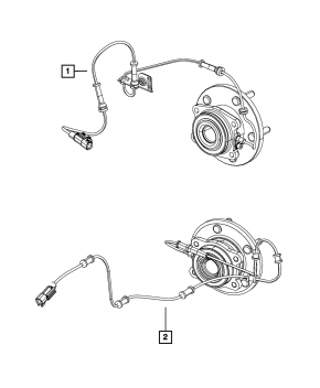 ABS sensor front left Chrysler 200 15-17