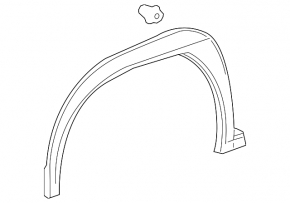 Front right wing arch trim Lexus UX200 UX250h 19-