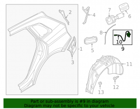 Fuel filler flap lock Audi Q5 80A 18-20 S-Line