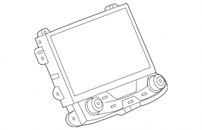 Monitor, display, navigation GMC Terrain 18-19 scratches