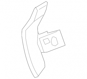 Steering column paddle shifter left Lexus UX200 UX250h 19-