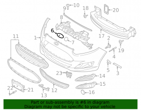 Ford Fiesta Front Bumper Badge Emblem 11-19